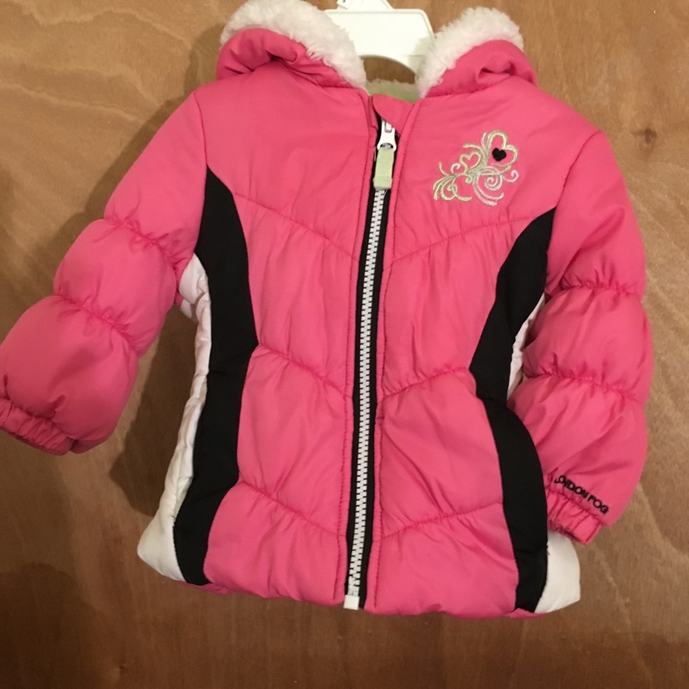 London Fog 12M Pink Coat